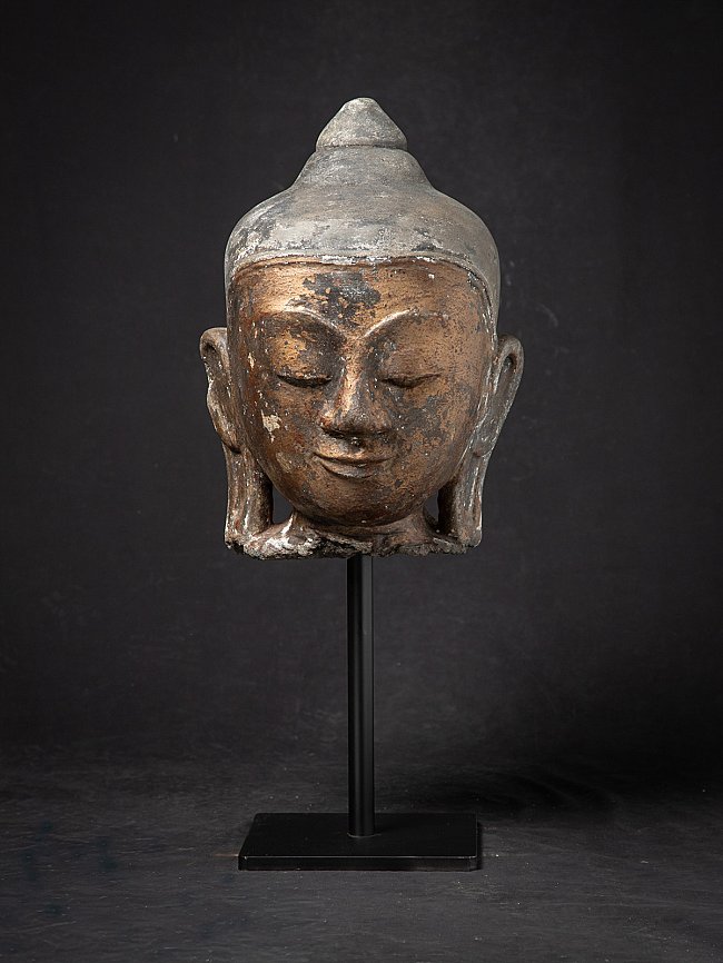 Large antique Stucco Buddha head
