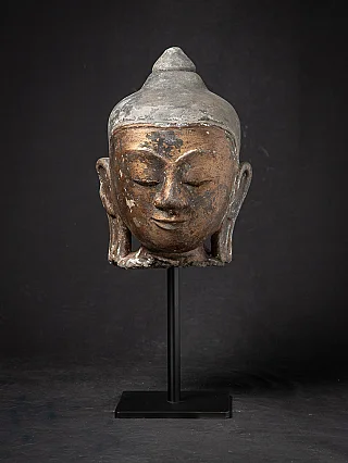 Large antique Stucco Buddha head