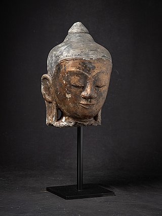 Large antique Stucco Buddha head