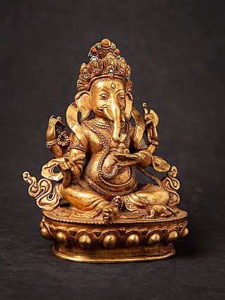 Old bronze Nepali Ganesha statue