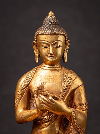 Old bronze Nepali Buddha statue