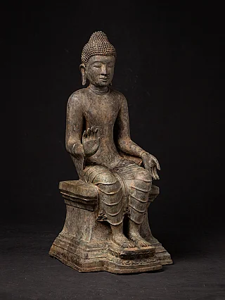 Old bronze Pyu Buddha statue