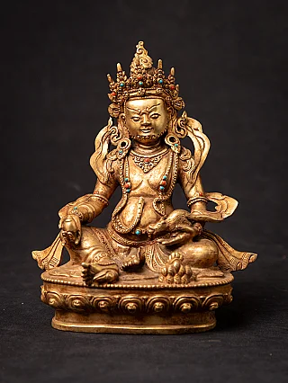 Old bronze Nepali Kuber - Jambhala statue