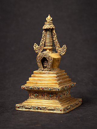 Alte bronze Nepalesische Stupa