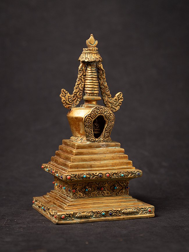 Alte bronze Nepalesische Stupa