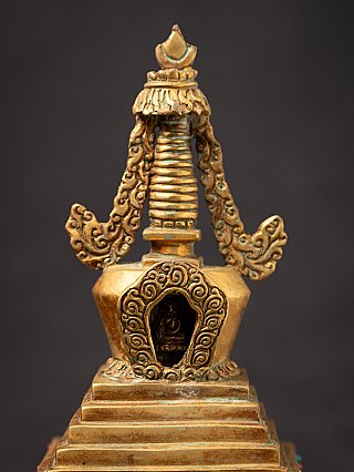 Alte bronze Nepalesische Stupa