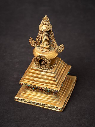 Alte bronze Nepalesische Stupa