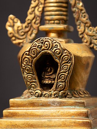 Alte bronze Nepalesische Stupa