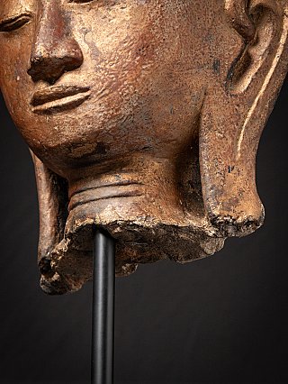 Large antique Stucco Buddha head