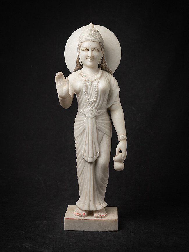 Oud marmeren beeld van Brahmacharini