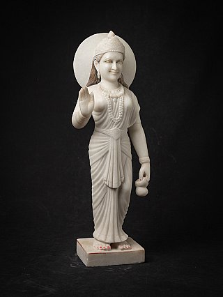 Oud marmeren beeld van Brahmacharini