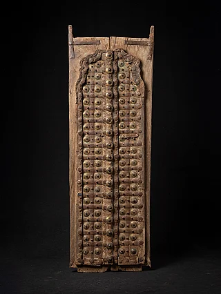 Antique wooden Indian temple doors