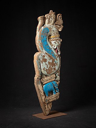 Antique wooden Indian Tempel fragment