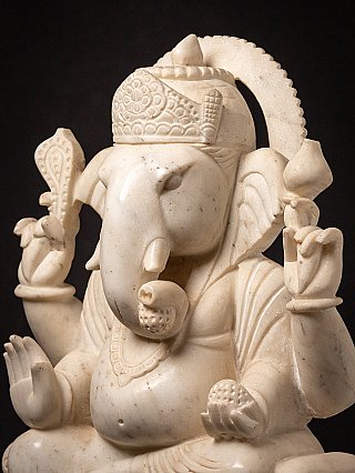 Old marble Indian Ganesha statue