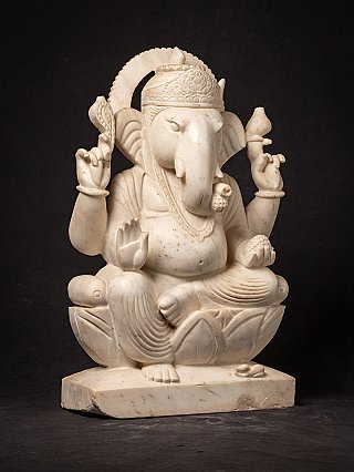 Old marble Indian Ganesha statue