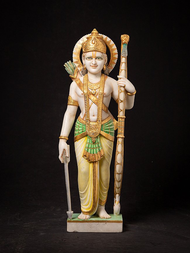 Indische Marmorfigur von Rama