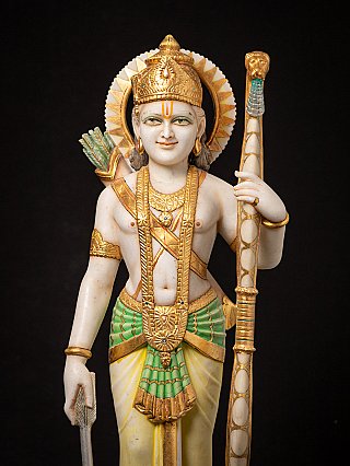 Indische Marmorfigur von Rama