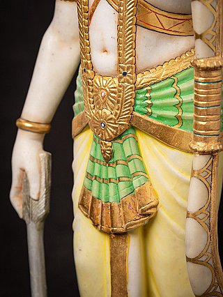 Indische Marmorfigur von Rama