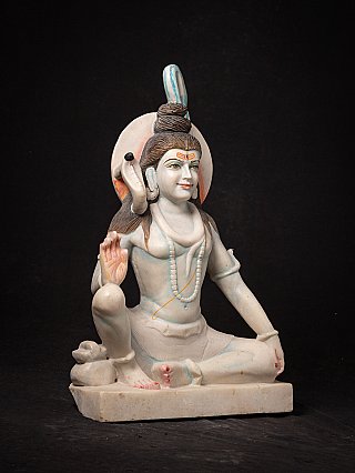 Alte indische Shivafigur aus Marmor