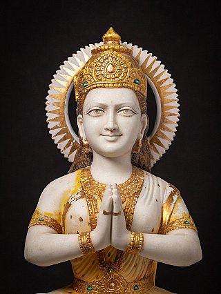 Oud marmeren beeld van de Hindu godin Parvati