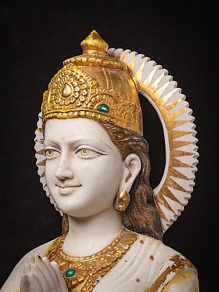 Oud marmeren beeld van de Hindu godin Parvati