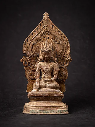 Antique bronze Burmese Ava Buddha statue