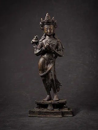 Antique bronze Nepali Avalokiteshvara (Lokeshvara)