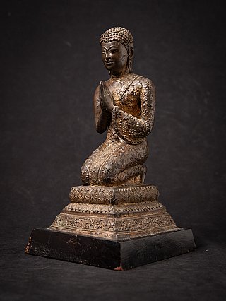 Antique bronze Thai Monk statue