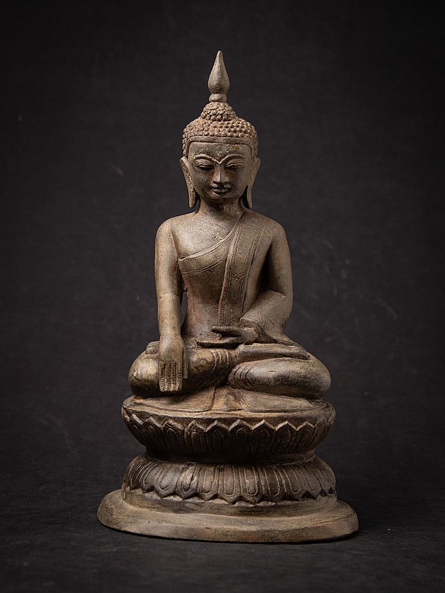 Antique bronze Burmese Buddha statue