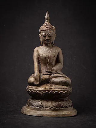 Antique bronze Burmese Buddha statue