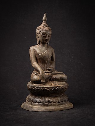 Antique bronze Burmese Buddha statue