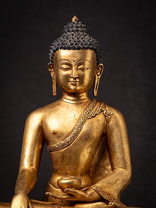 Very high quality bronze Nepali Buddha statue