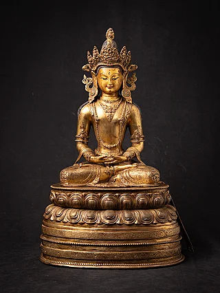 Old bronze Nepalese Buddha statue