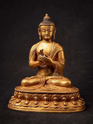 Old bronze Nepali Buddha statue