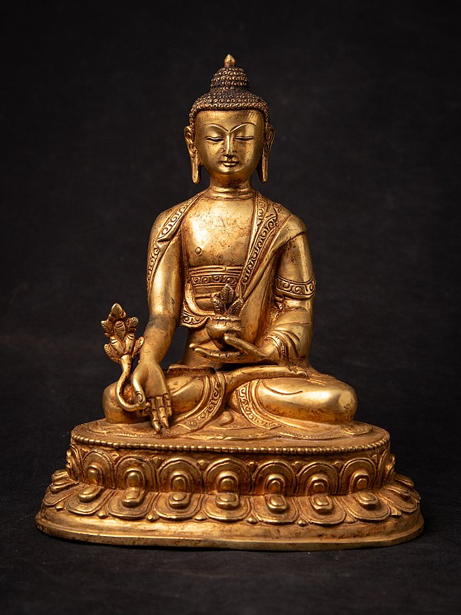 Alte bronze Nepalesische Medizinbuddha