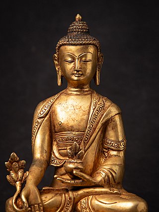 Alte bronze Nepalesische Medizinbuddha