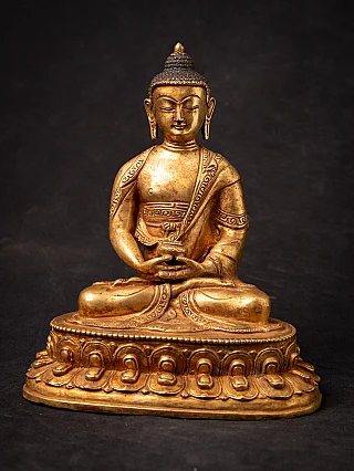 Old bronze Nepali Buddha statue
