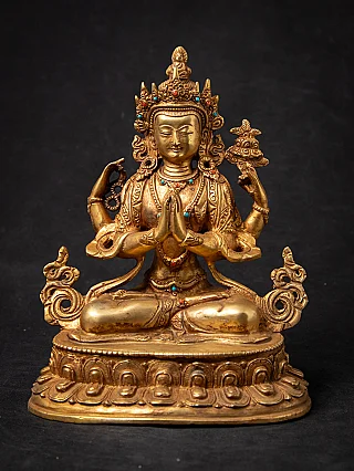 Old bronze Nepali Chenrezig