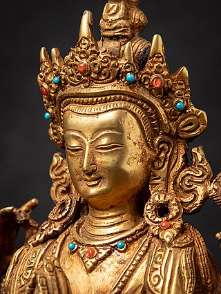 Alte bronze Nepalesische Chenrezig Figur
