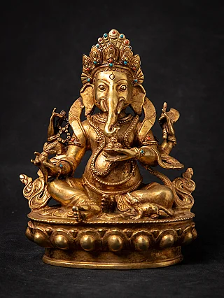Old bronze Nepali Ganesha statue