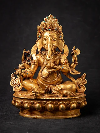 Old bronze Nepali Ganesha statue