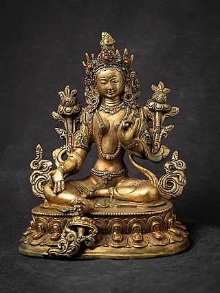 Old bronze Nepali Green Tara statue