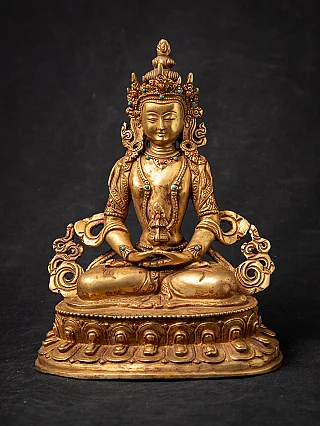Old bronze Nepali Aparmita Buddha statue