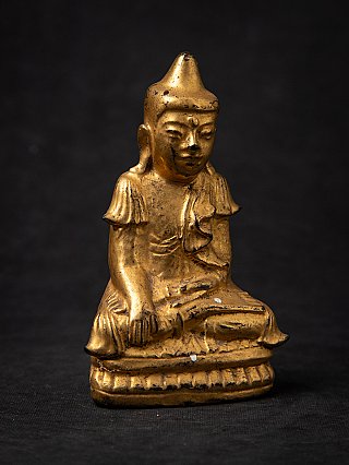 Antike hölzerne burmesische Buddhafigur