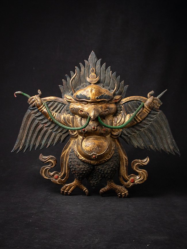 Alte Kupfer Repousse Garuda Vogel