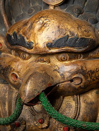 Alte Kupfer Repousse Garuda Vogel