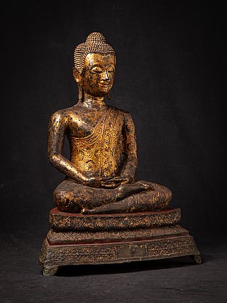 Antiker bronzener thailändischer Rattanakosin Buddha