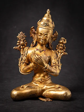 Old bronze Nepali Maitreya Buddha