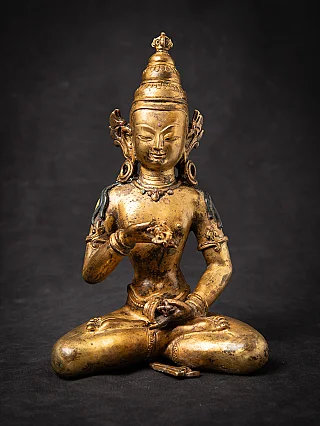 Old bronze Nepali Vajrasattva statue