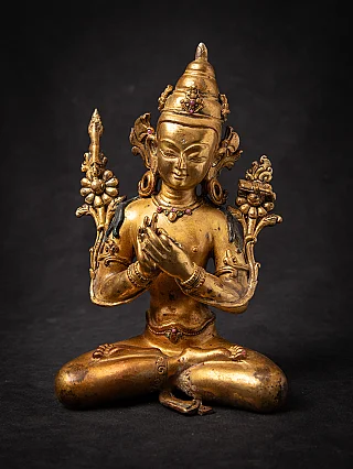 Old bronze Nepali Manjushri statue